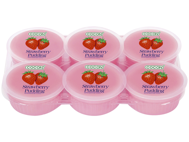 Aardbeienpudding Nata de Coco