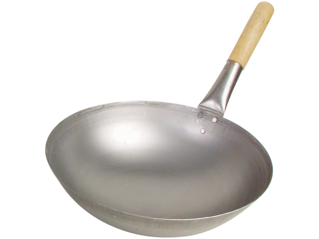 Wok met Houten Handvat (35 cm)