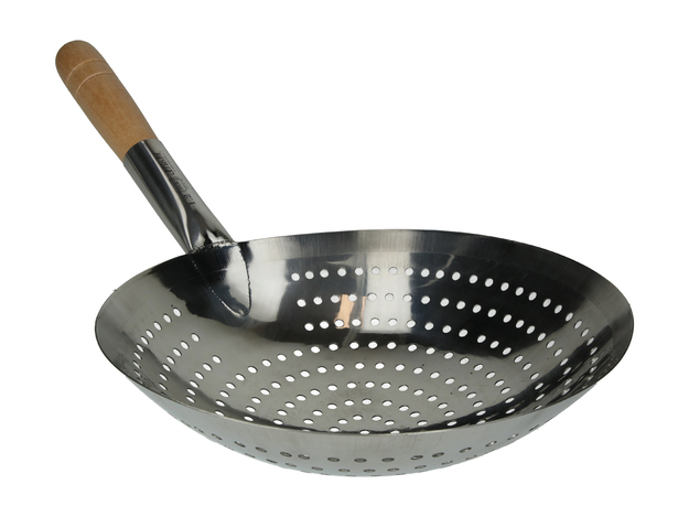 Schuimspaan met Houten Handvat (30 cm)