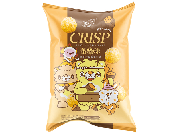 Yuki & Love Mais Crackers Zoete Aardappel 12 x 55 g