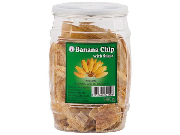 Bananenchips met Suiker