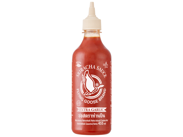 Sriracha Chilisaus met Knoflook no MSG