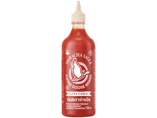 Sriracha Chilisaus met Knoflook no MSG