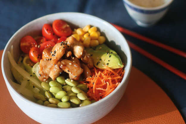 Pokebowl teriyaki chicken