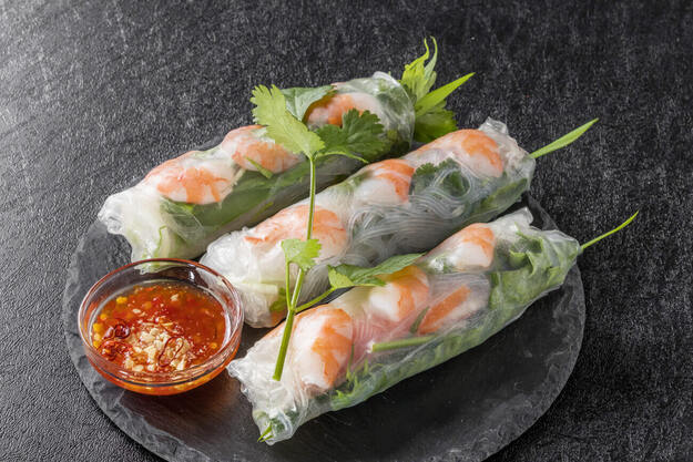 Summer Rolls met Garnalen