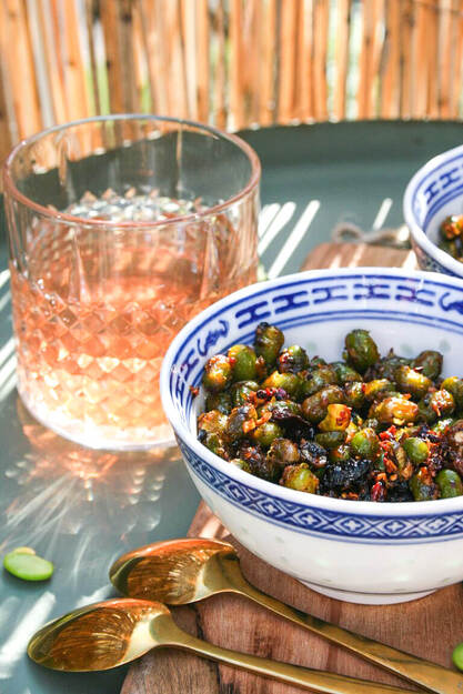 Crispy Spicy Edamame